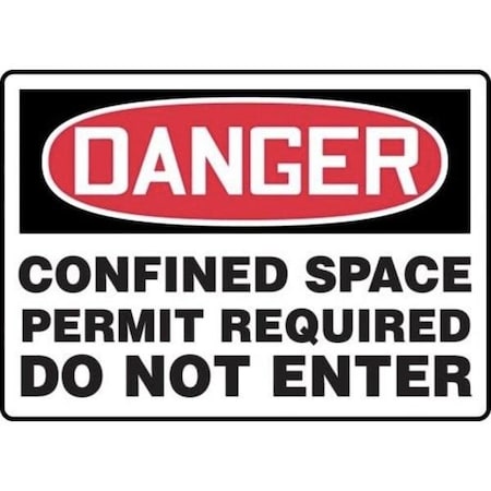 Accuform OSHA DANGER SAFETY SIGN CONFINED MCSP043VP MCSP043VP